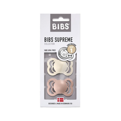 Chupete Bibs Supreme Blush/Ivory_1