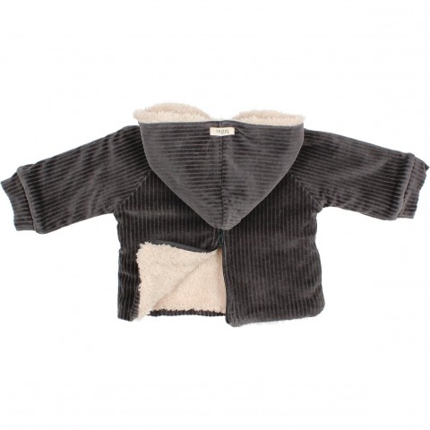Chaqueta Baby Knit velour antracita de Buho Bcn_1
