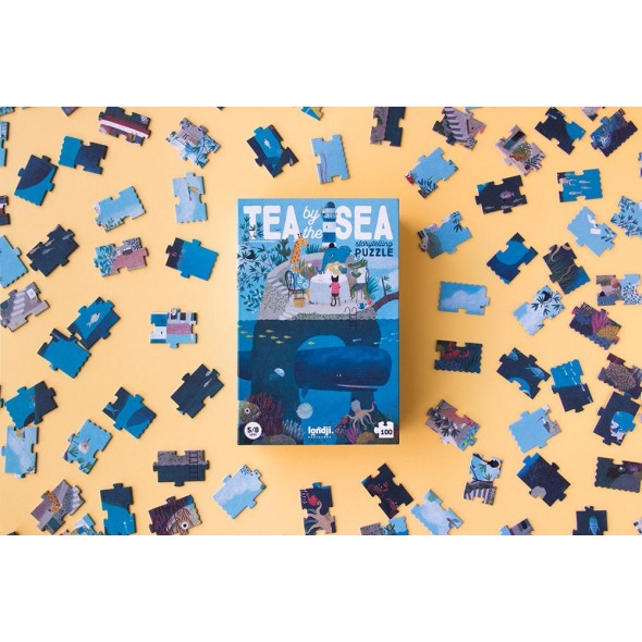 Puzzle y juego de observación Tea by the sea 100 pzs_1