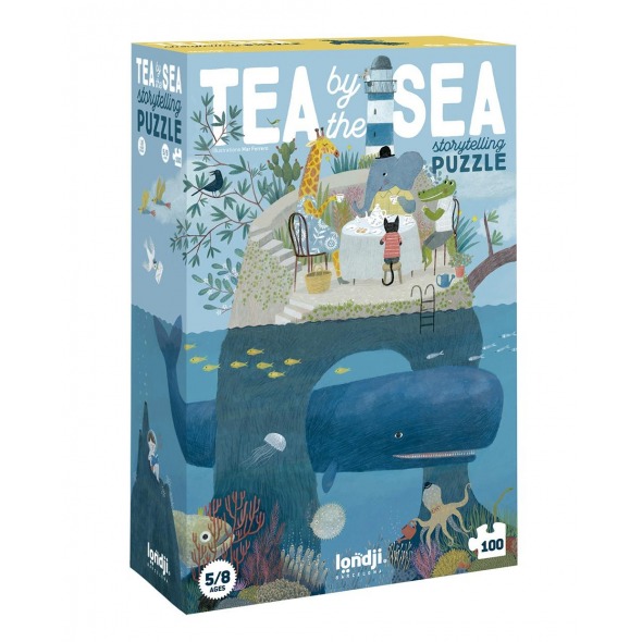 Puzzle y juego de observación Tea by the sea 100 pzs