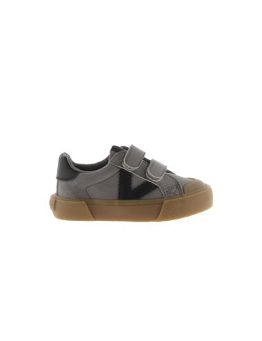 ZAPATILLA TRIBU TIRAS CONTRASTE GRIS