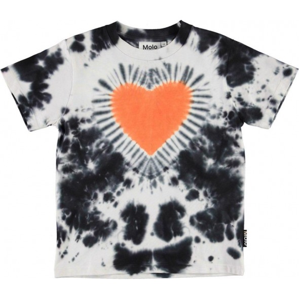 Camiseta Roxo Heart Tie dye de Molo