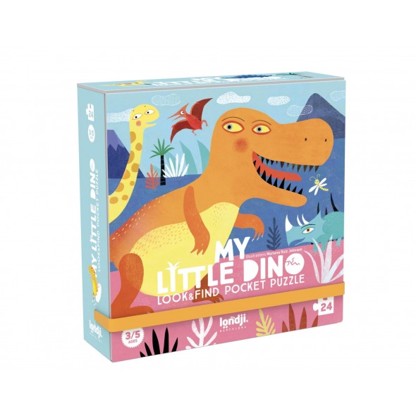 Puzzle y juego de observación my Little Dino de Londji