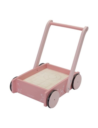CAMINADOR CON BLOQUES FLOWERS ROSA LITTLE