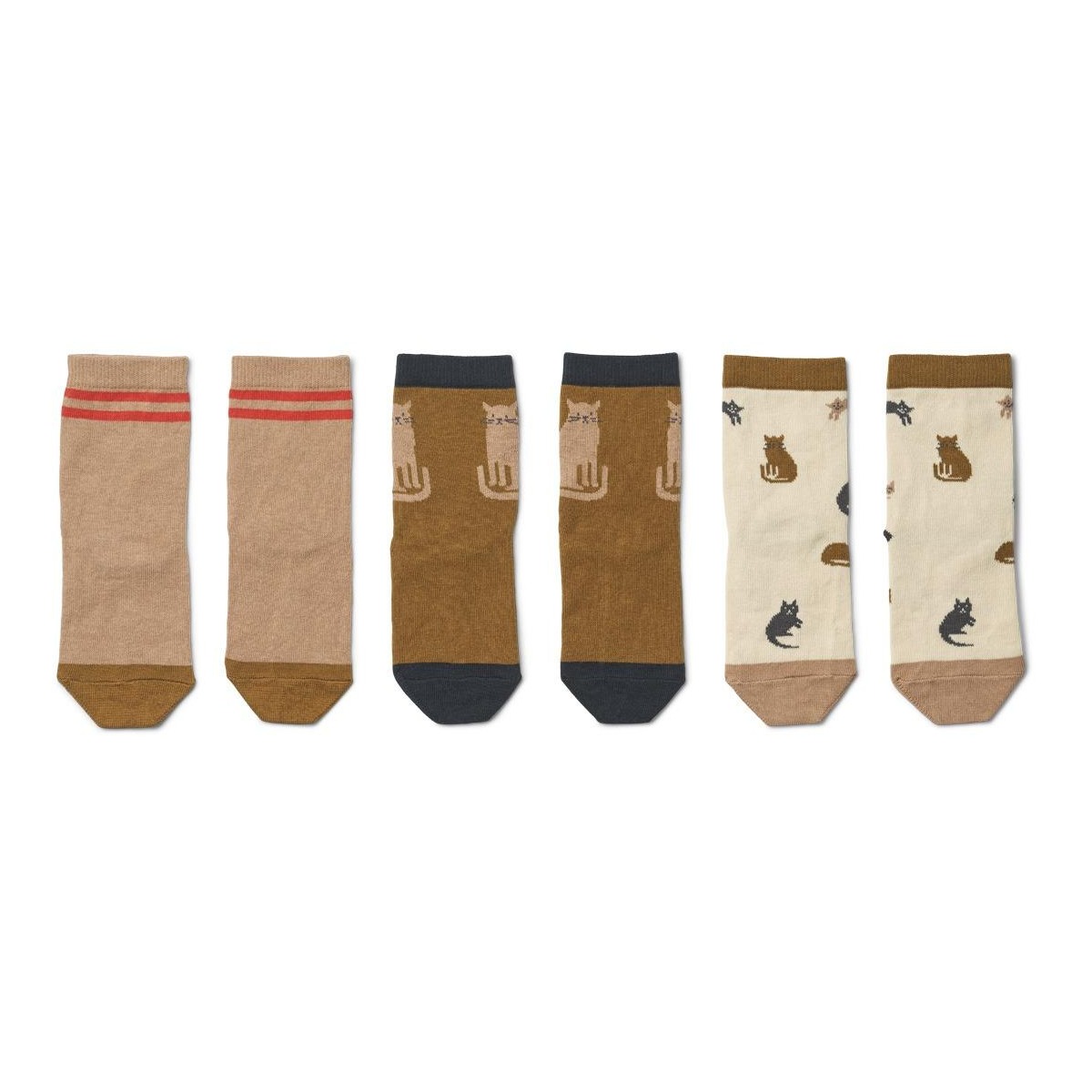 Calcetines Silas Miauw apple blossom 3 pack de Liewood