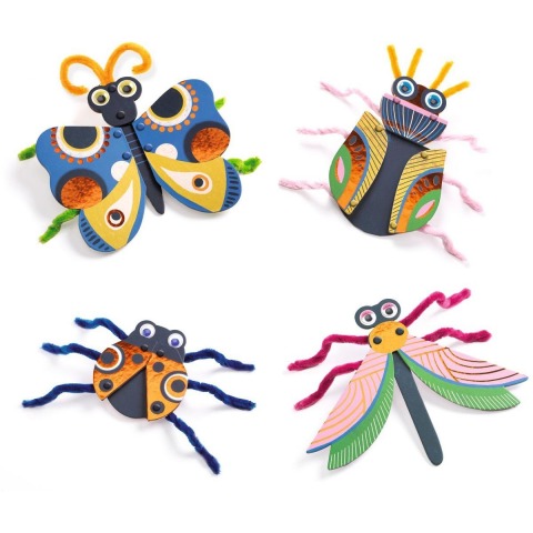 Ensartes Insectos e hilos de Djeco, manualidades para niños 3 años