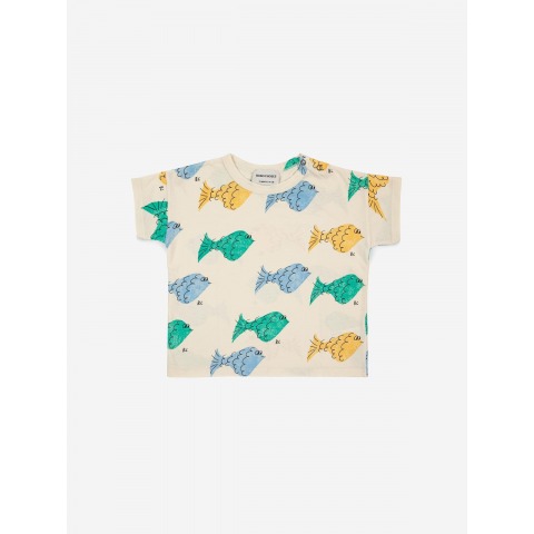 Camiseta estampado peces multicolor Bobo Choses