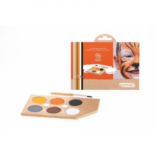 Kit de maquillaje orgánico 6 colores wild life de Namaki