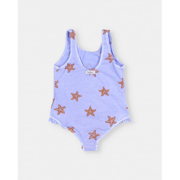 Bañador niña bebé Starfish lavender de Búho_1