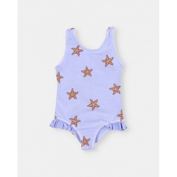 Bañador niña bebé Starfish lavender de Búho