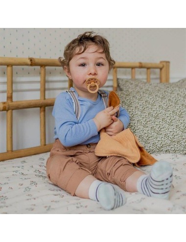 copy of DOUDOU KANGAROU BIBS LIBERTY CAPEL SAGE
