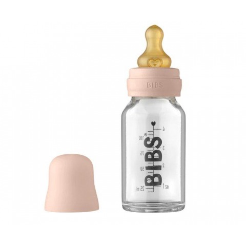 Biberón cristal Bibs 110 ml blush