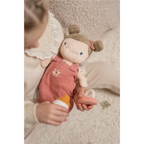 Muñeca blandita bebé rosa en capazo de Little Dutch_4
