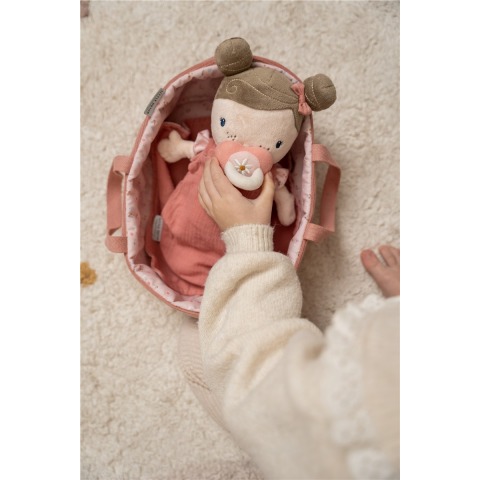 Muñeca blandita bebé rosa en capazo de Little Dutch_5
