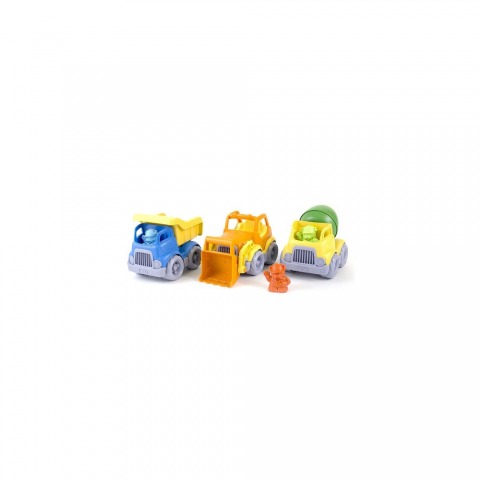 Pack de 3 vehículos de construcción de juguete Greentoys_1