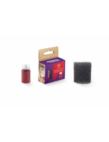 MAQUILLAJE SANGRE ARTIFICIAL ORGÁNICA CON ESPONJA