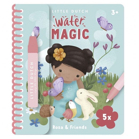 Libro mágico de colorear Rosa & Friends de Little Duch