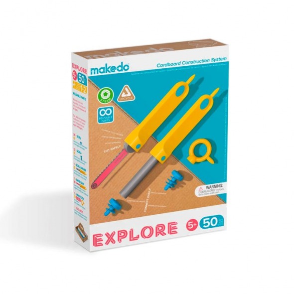 Herramientas para cartografiara Makedo Explore kit 50 piezas