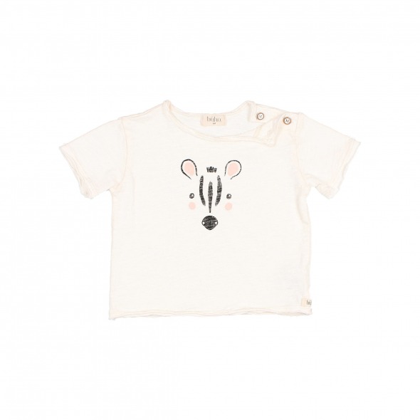 Camiseta bebé zebra talco de Buho Bcn
