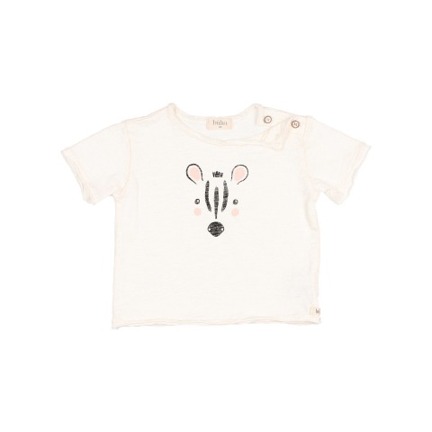 Camiseta bebé zebra talco de Buho Bcn