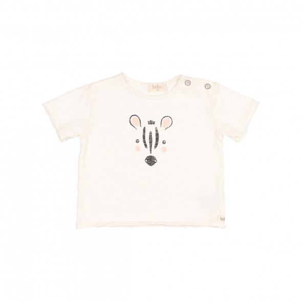 Camiseta bebé zebra talco de Buho Bcn_1