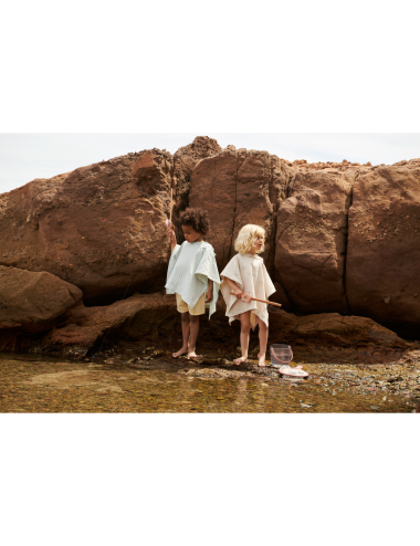 copy of PONCHO BAÑO OTIS RABBIT TUSCANY ROSE