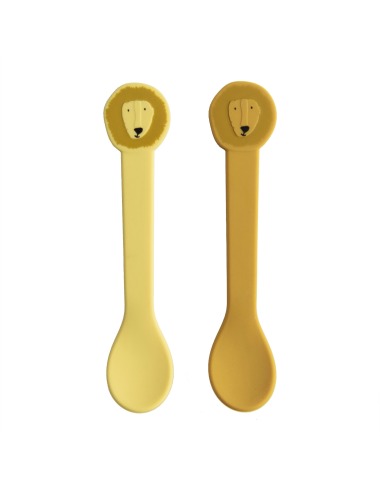 CUCHARAS DE SILICONA TRIXIE MR. LION, 2 PACK
