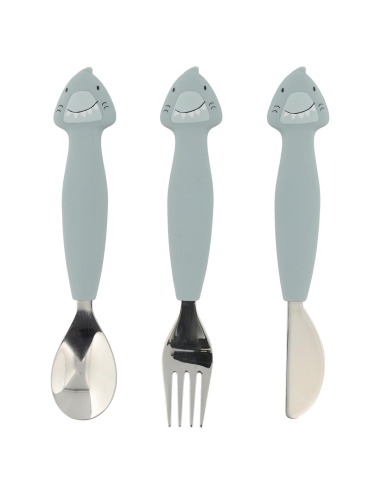 CUTLERY SET TRIXIE MR. SHARK, 2 PACK