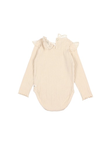 BABY LONG SLEEVE BODYSUIT IVORY