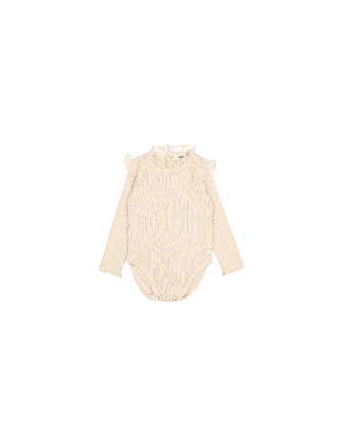 BABY LONG SLEEVE BODYSUIT IVORY