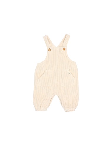IVORY CORDUROY BABY OVERALLS