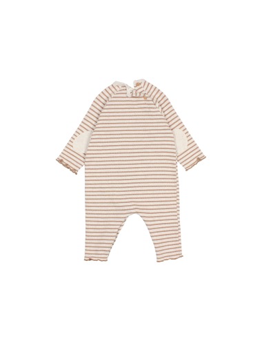IVORY STRIPED BABY ROMPER