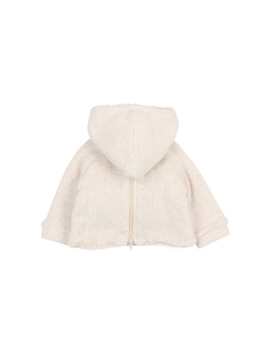 IVORY BABY WAFFLE JACKET
