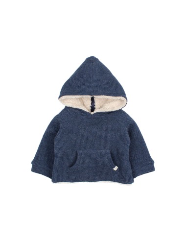NAVY BABY WAFFLE JACKET