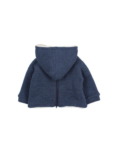 NAVY BABY WAFFLE JACKET