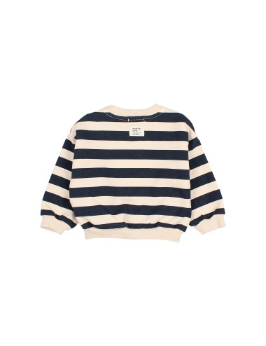 IVORY STRIPED BABY SWEATSHIRT