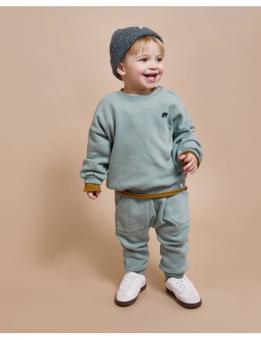 ALPINE GREEN FLEECE BABY PANTS