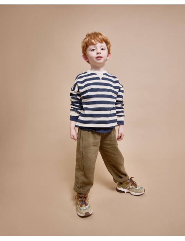 IVORY STRIPES SWEATSHIRT