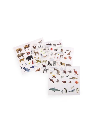 TOUT ATOUR DU MONDE WORLD MAP OF STICKER