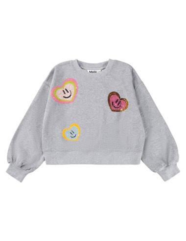 MIKI GREY MELANGE SWEATSHIRT