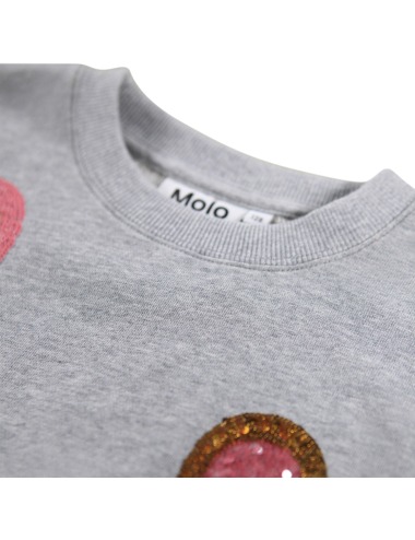 MIKI GREY MELANGE SWEATSHIRT