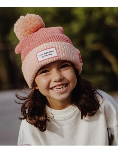 HELLO HOSSY BLUSH COLOR BLOCK HAT