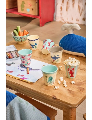 SMALL RICE OCEAN BLUE CUP, UNIT
