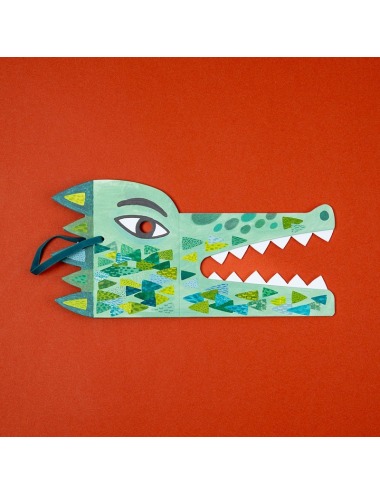 BE WILD COCODRILE MASK & STICKERS