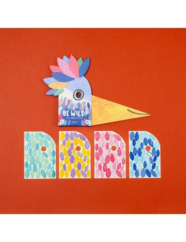 BE WILD BIRD MASK & STICKERS