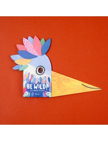 BE WILD BIRD MASK & STICKERS