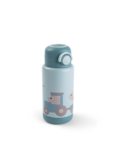 INSULATED BOTTLE 340 ML TINY FARM BLUE