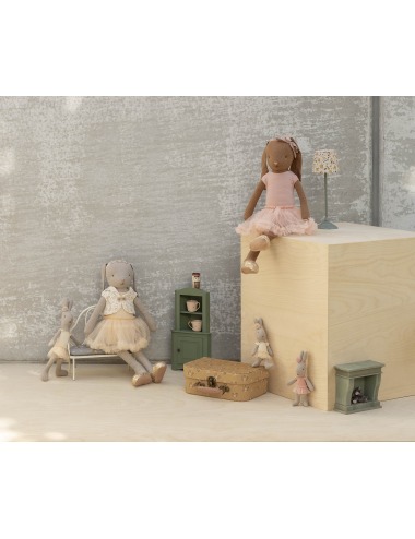 RABBIT MICRO BALLET SUIT & SKIRT ROSE MAILEG