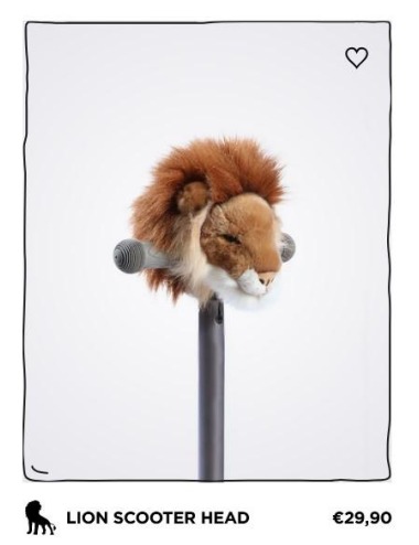 WILD & SOFT LION HEAD SCOOTER ACCESSORY