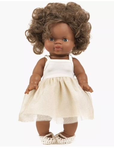 MINIKANE GORDIS DOLLS, ROSELLA MILK TUTU DRESS AND BALLET SHOES